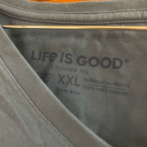 Life is Good Blue Long Sleeve Shirt, NWT - Picture 3 of 5